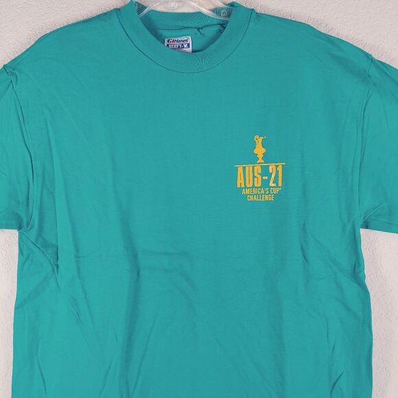 Vintage 1992 Spirit of Australia America's Cup graphic tee shirt Single stitch - Picture 3 of 7